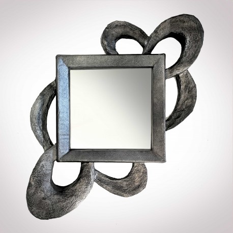 Miroir "entrelacs" - effet métal